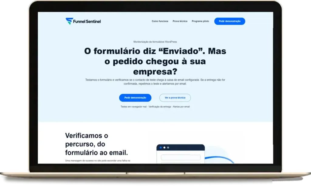 Funnel Sentinel — sistema de verificação de formulários e funis digitais